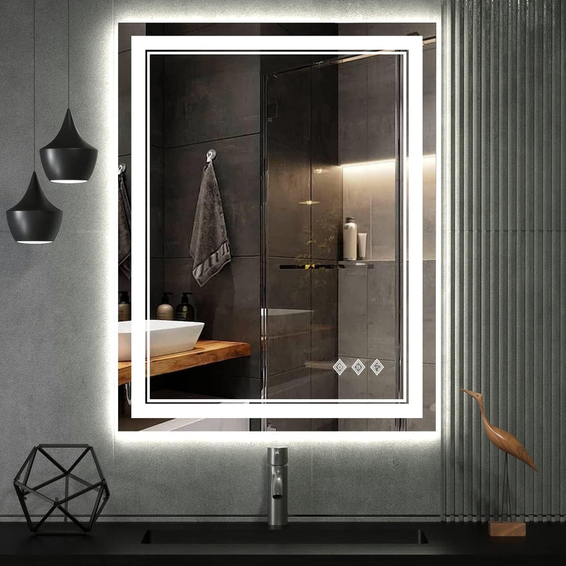Minskie Rectangle Led Wall Mirror