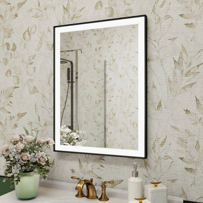 Bathroom Vanity Mirror With Black Aluminum Framed | 5 Years Warranty