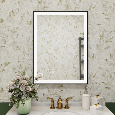 Bathroom Vanity Mirror With Black Aluminum Framed | 5 Years Warranty