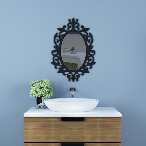 Eden Oval Wall Wood Mirror