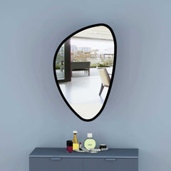 Faze Asymmetrical Wall Wood Mirror