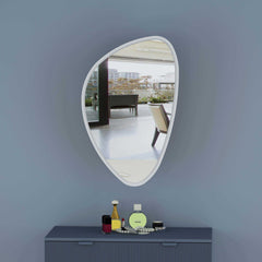 Faze Asymmetrical Wall Wood Mirror