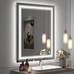 Fenry Rectangle Led Wall Mirror With Defogger