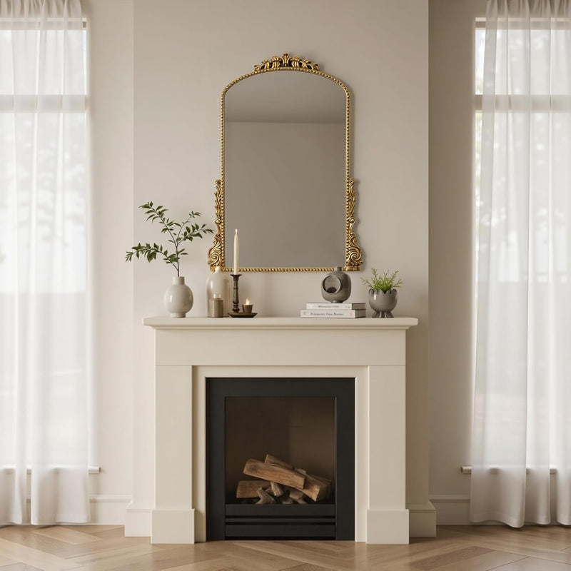 Fintex Gold Wall Arch Mirror