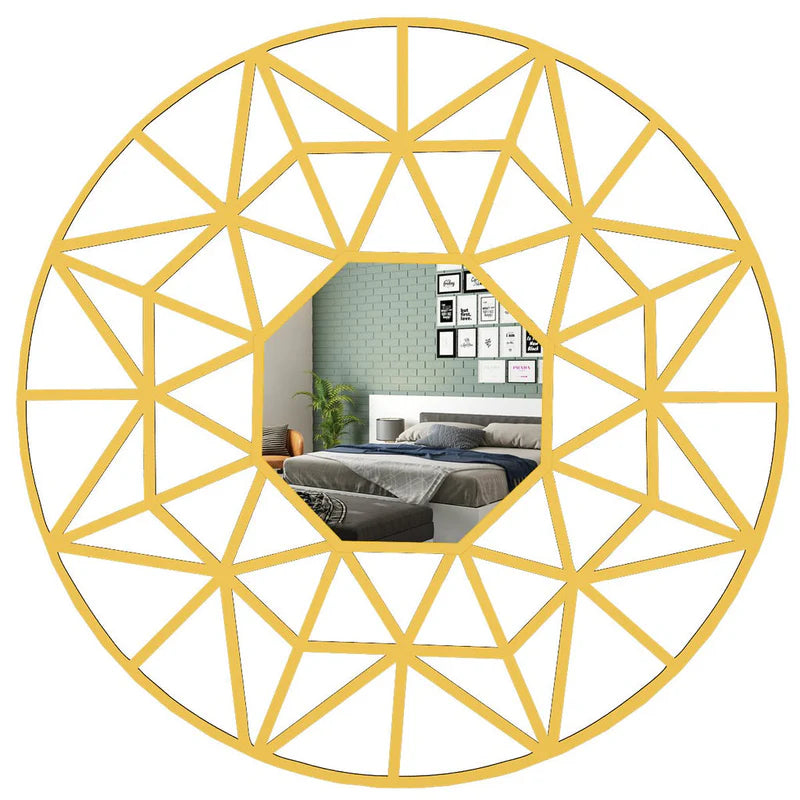 Geometric Wall Art Mirror