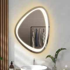 Insha Irregular Wall Led Mirror | 5 Years Warranty
