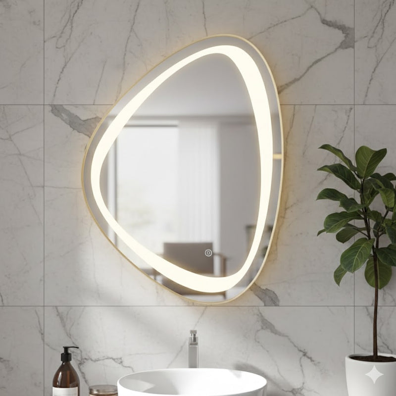 Insha Irregular Wall Led Mirror | 5 Years Warranty
