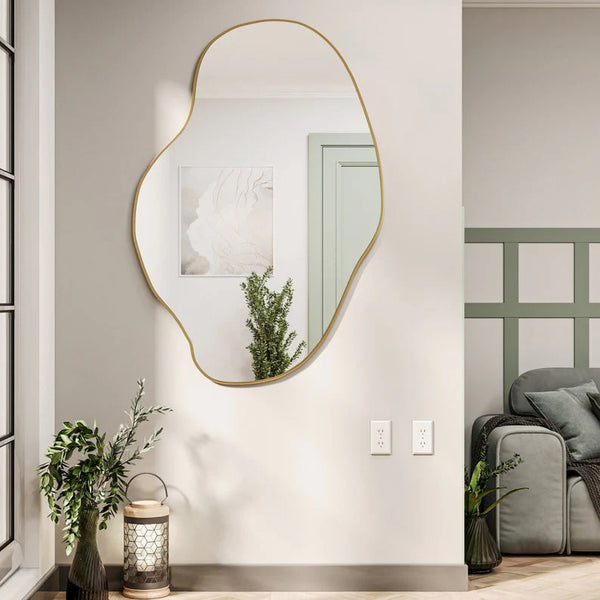 Irregular Framed Wall Mirror