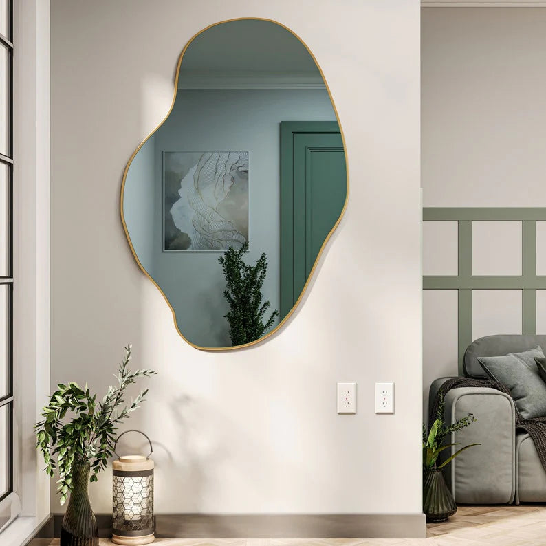 Irregular Framed Wall Mirror