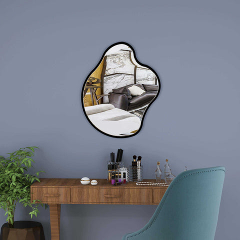 Mafais Irregular Wall Wood Mirror