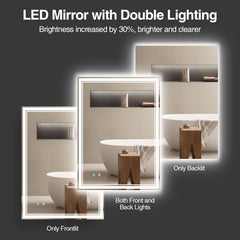 Minskie Rectangle Led Wall Mirror