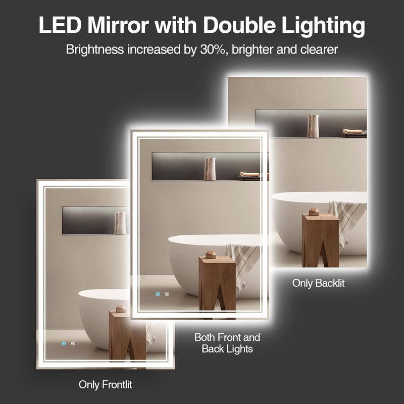 Minskie Rectangle Led Wall Mirror