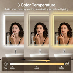 Minskie Rectangle Led Wall Mirror