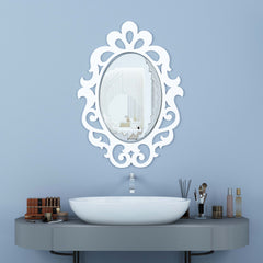 Serenity Oval Wall Wood Mirror