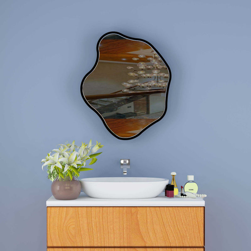 Stanley Irregular Wall Wood Mirror