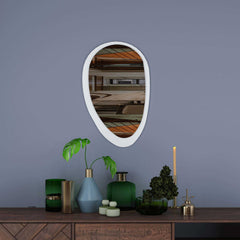 Valhore Asymmetrical Wall Wood Mirror
