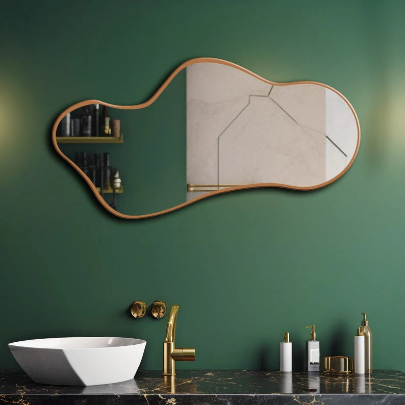 Vallirie Irregular Framed Wall Mirror