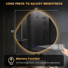 Wrounght Backlit Led Mirror With Anti Fog | 5 Years Warranty