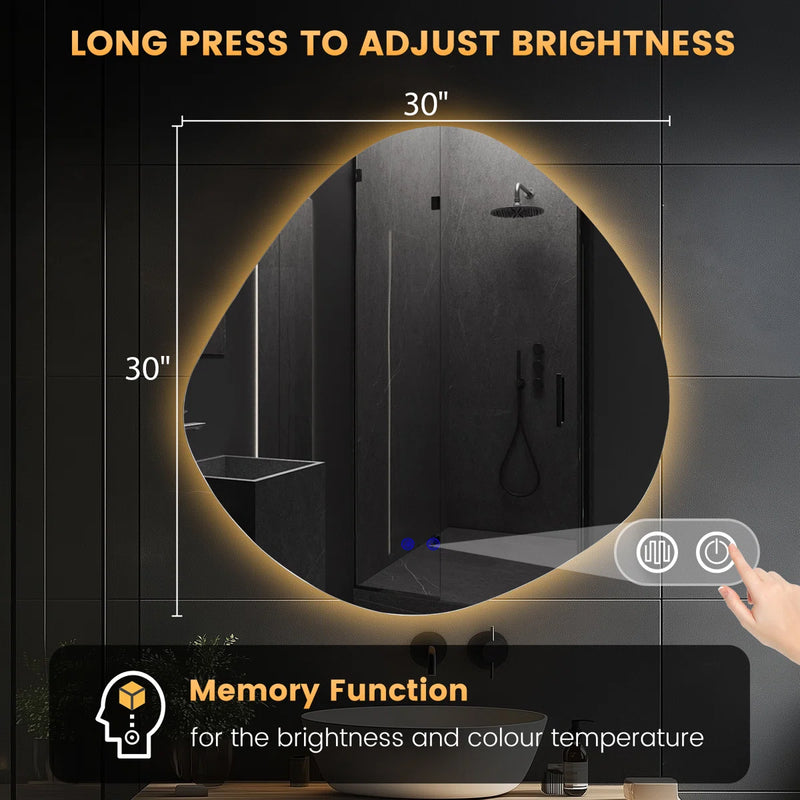 Wrounght Backlit Led Mirror With Anti Fog | 5 Years Warranty