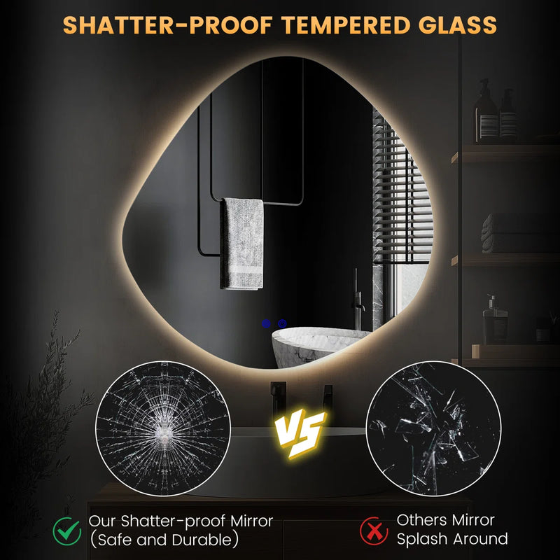Wrounght Backlit Led Mirror With Anti Fog | 5 Years Warranty
